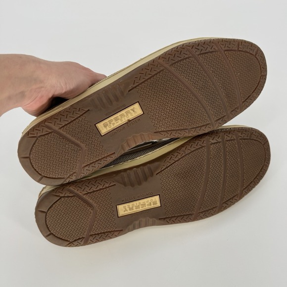 Sperry Billfish Mens 13 M Boat Shoes Brown Leather Classic Slip On Casual - Picture 8 of 9